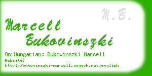 marcell bukovinszki business card